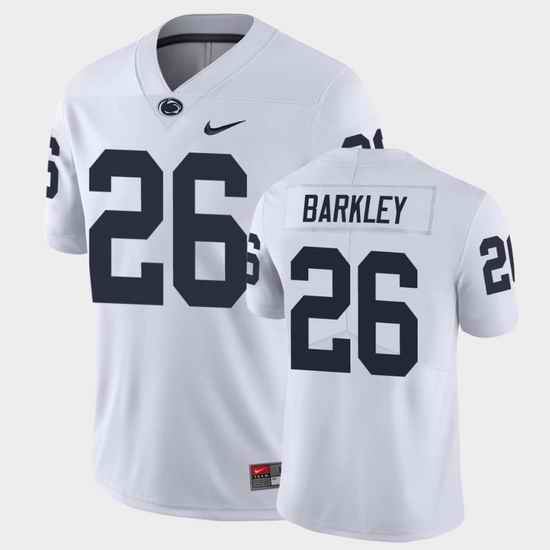 Men Penn State Nittany Lions Saquon Barkley Limited White College Football Jersey